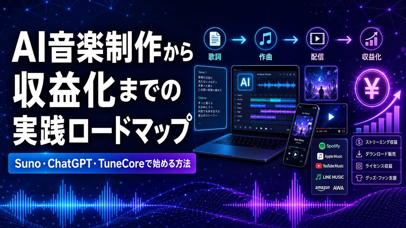 AI音楽制作から収益化までのロードマップ